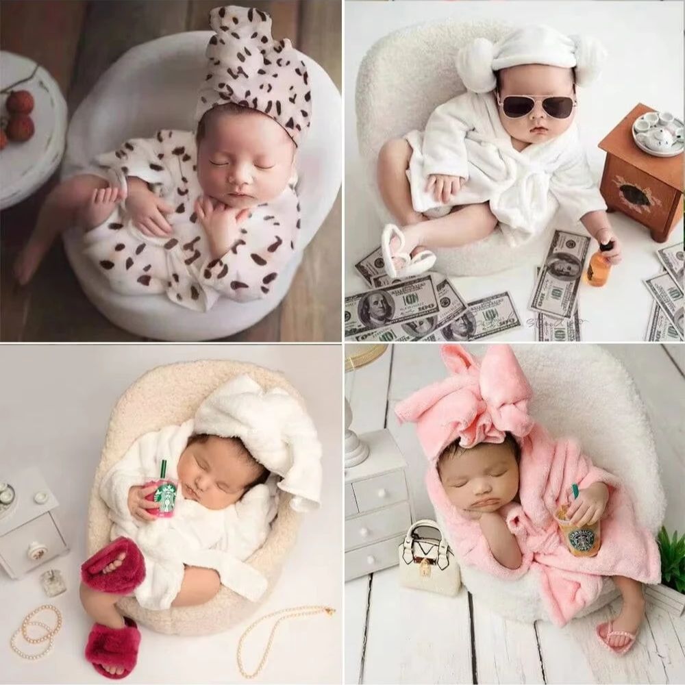 Infant Photography Props Outfit - Yumuşak Polar Yenidoğan Fotoğraf Sahne Bebek
