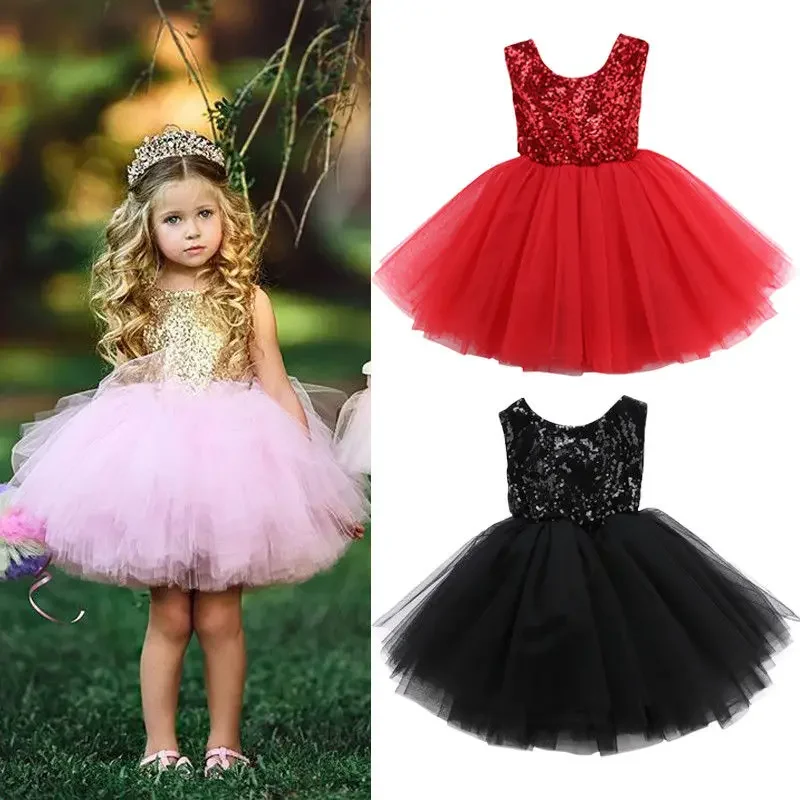 Toddler Girl Tulle Party Dress - Yürüyor Kız Doğum Günü Tül Elbise