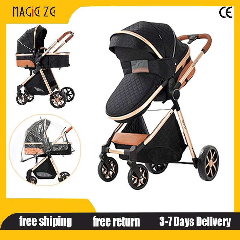 Lightweight Foldable Baby Stroller Compact - 2'si 1 Arada Bebek Arabası Kompakt
