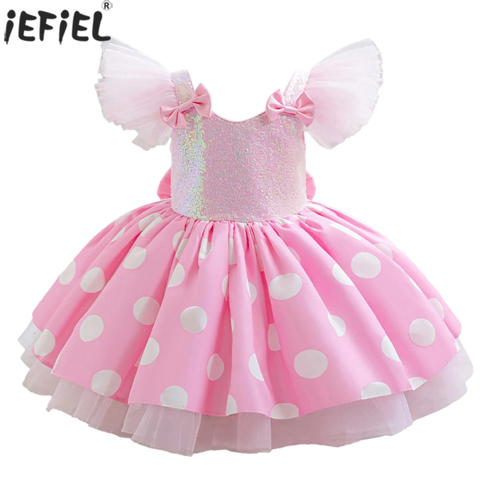 Toddler Girl Tulle Party Dress - Yürümeye başlayan bebek kız prenses elbise