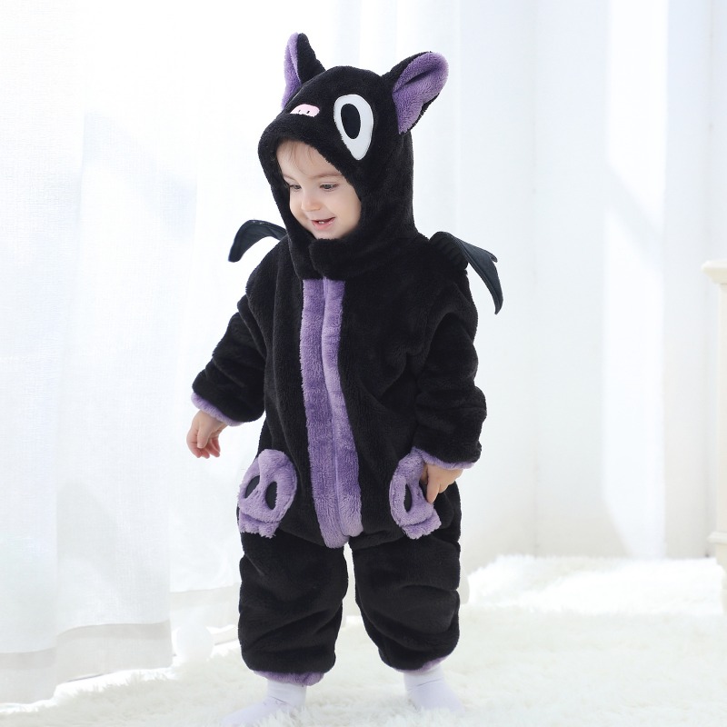 Yenidoğan Bebek Siyah Mor Kedi - Cotton Baby Onesies Zipper incelemesi ve fiyatı
