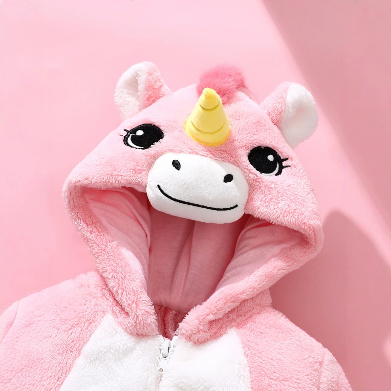 Yenidoğan Bebek Pembe Unicorn  - Cotton Baby Onesies Zipper incelemesi ve fiyatı