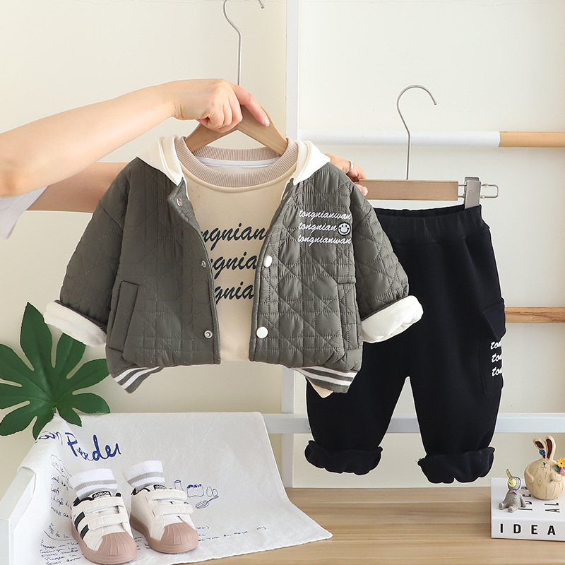 2025 Kış Çocuk Erkek 3 Parça S - Toddler Boy Winter Fleece Jacket incelemesi ve fiyatı