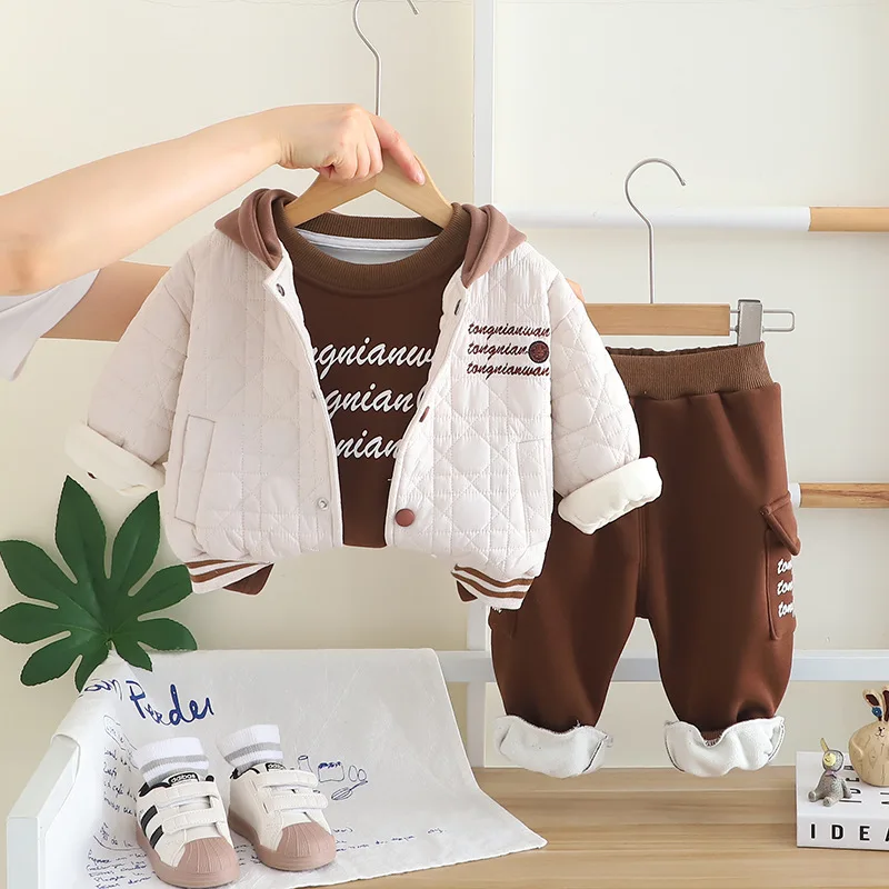 2025 Kış Çocuk Erkek 3 Parça S - Toddler Boy Winter Fleece Jacket incelemesi ve fiyatı