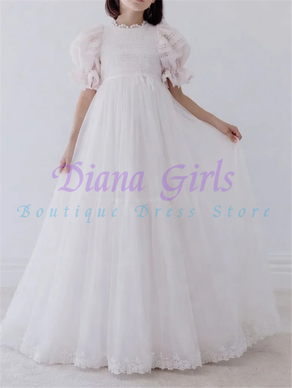 Kaliteli Zarif Çiçek Kız Elbis - Toddler Girl Tulle Party Dress incelemesi ve fiyatı